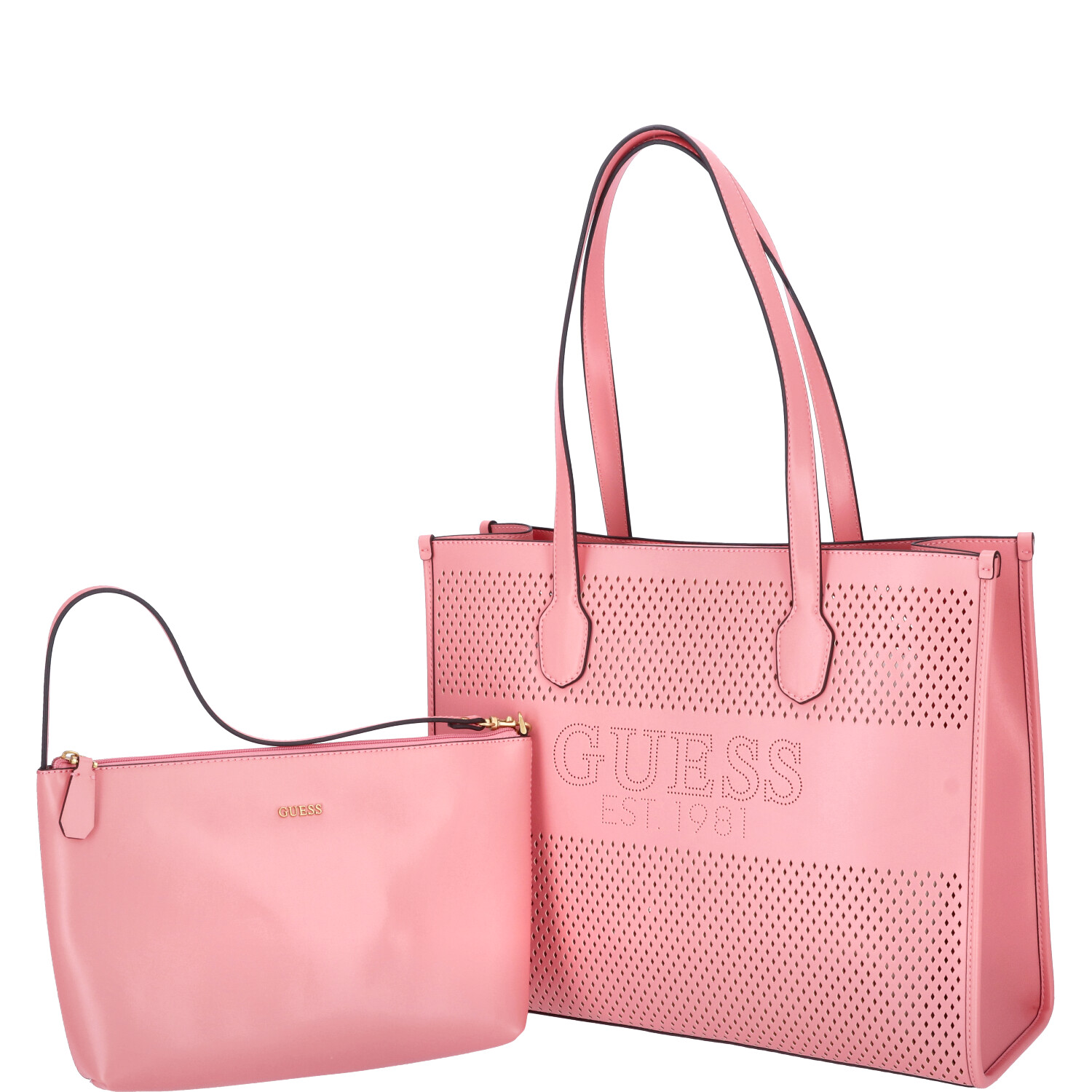 GUESS Damen Shopper Katey Perf pink