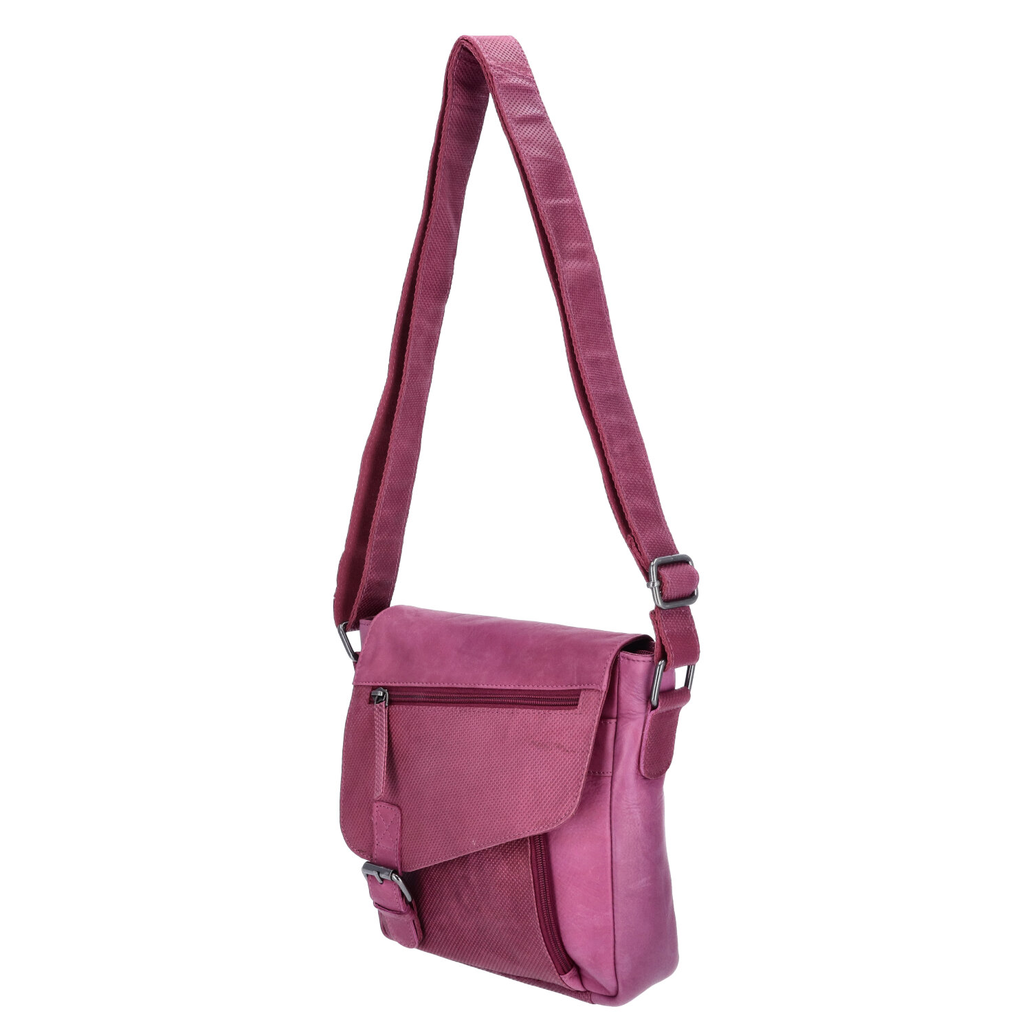 The Skandinavian Brand Damen Leder Schultertasche  Purple Abbildung 5
