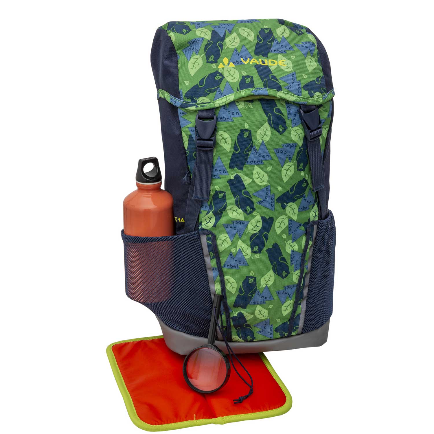 Vaude Kinderrucksack Puck 14 parrot green/eclipse Abbildung 6