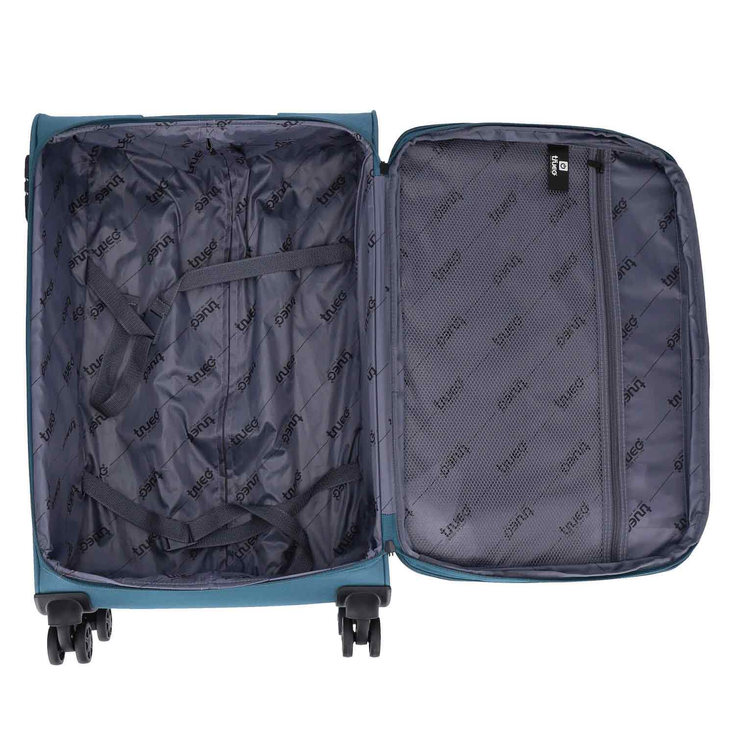 TheTrueC 4 Rollen Koffer 3er Set  S/M/L Kopenhagen petrol Abbildung 7