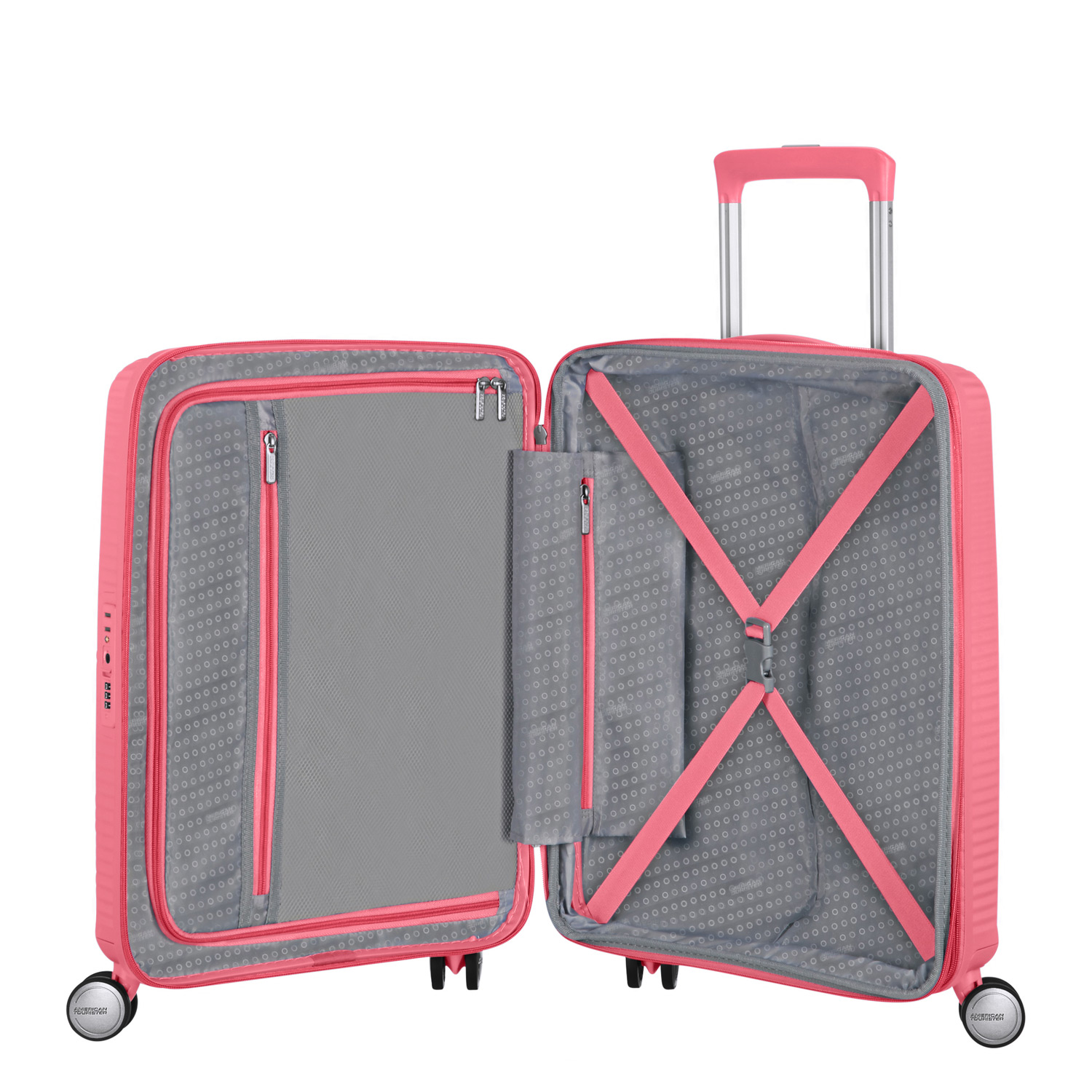 American Tourister Trolley mit 4 Rollen 55 cm Soundbox SUN KISSED CORAL Abbildung 6