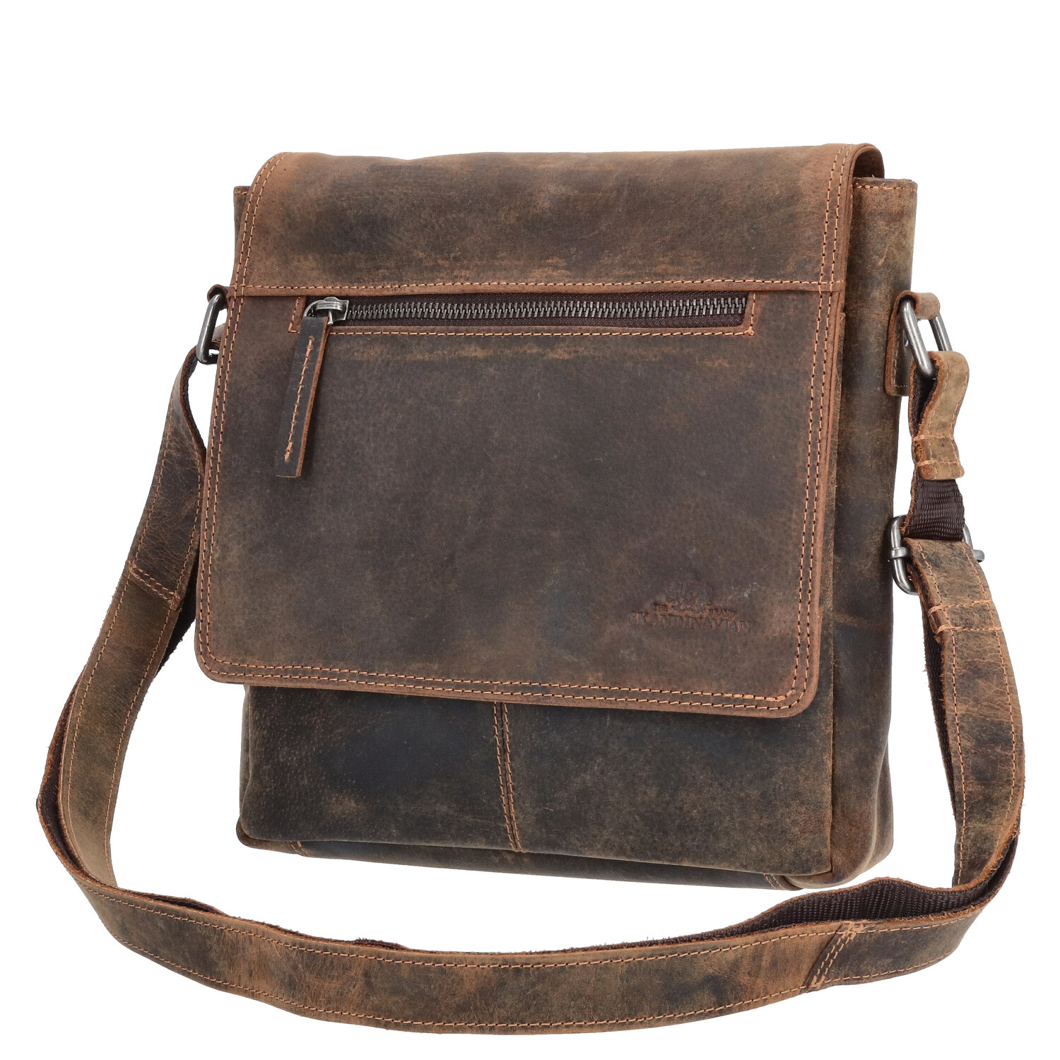 The Skandinavian Brand Leder Umhängetasche Hunter  tan