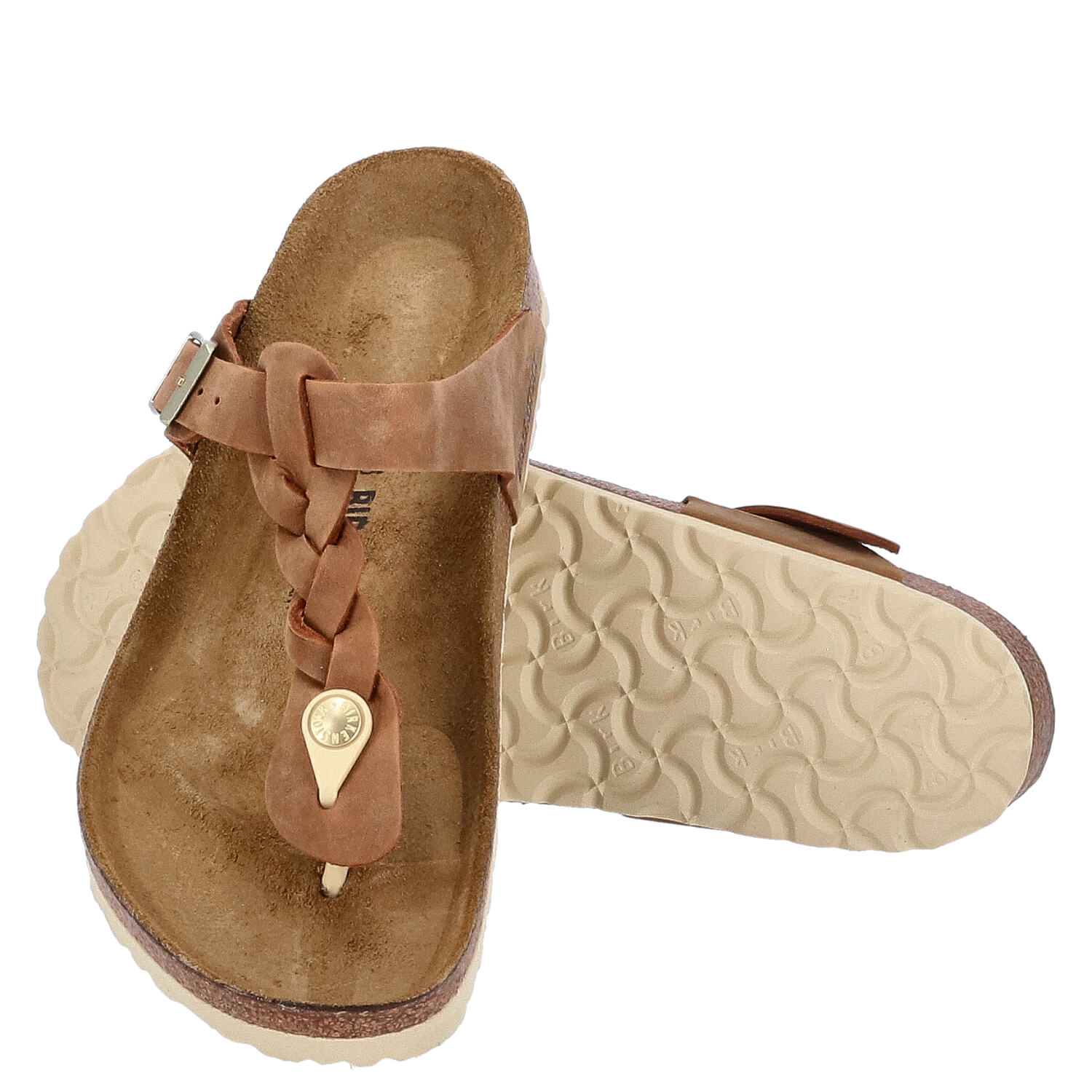 Birkenstock Sandalen Größe 40 Gizeh Braided Cognac   Abbildung 1