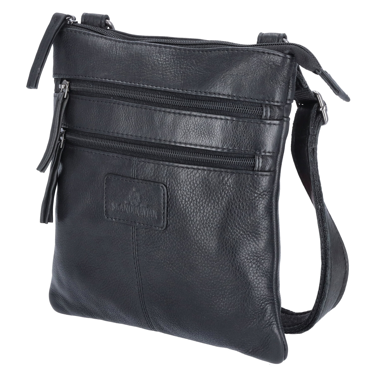 The Skandinavian Brand Damen Ledertasche  Black