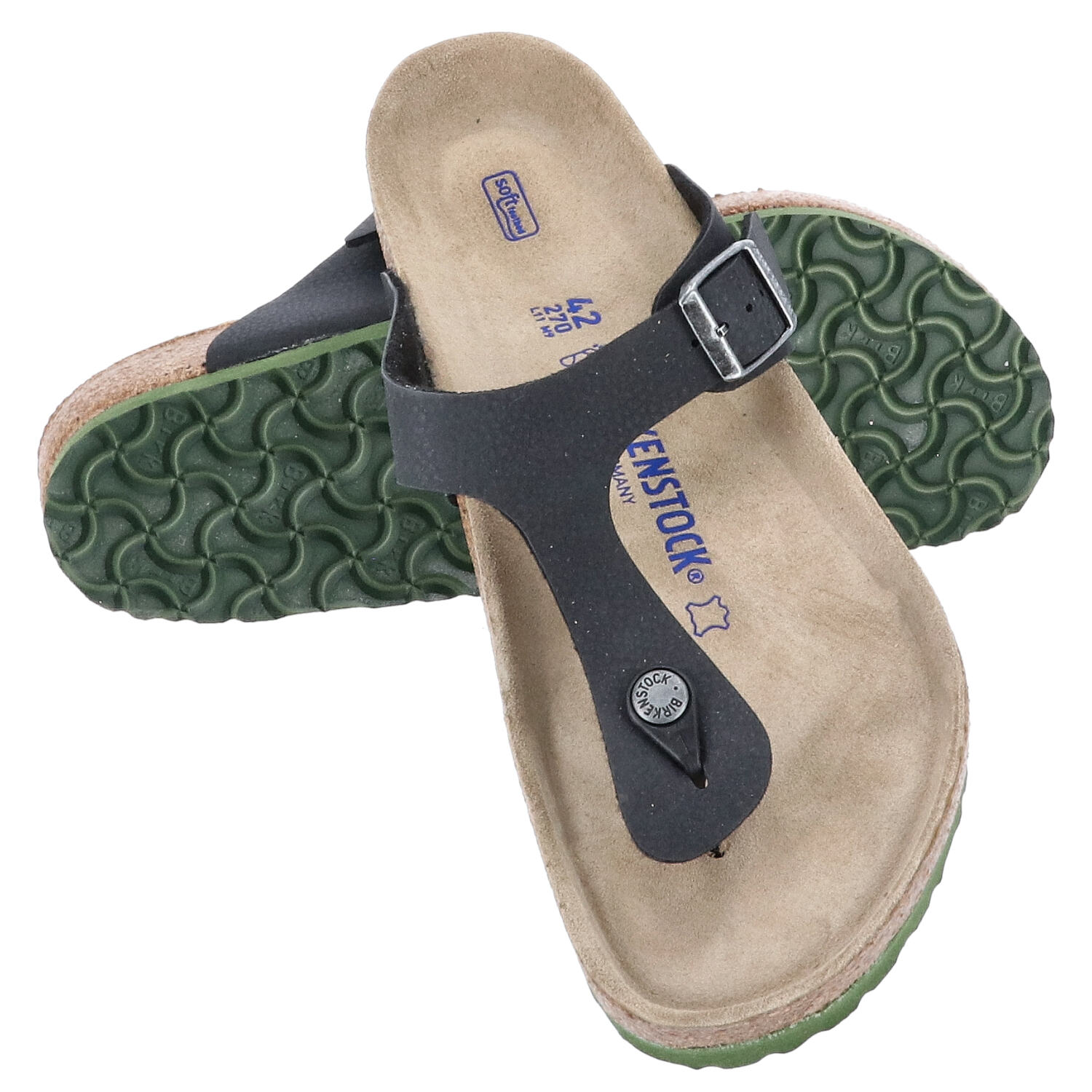 Birkenstock Sandalen Größe Gizeh BS Desert Soli Black   Abbildung 1