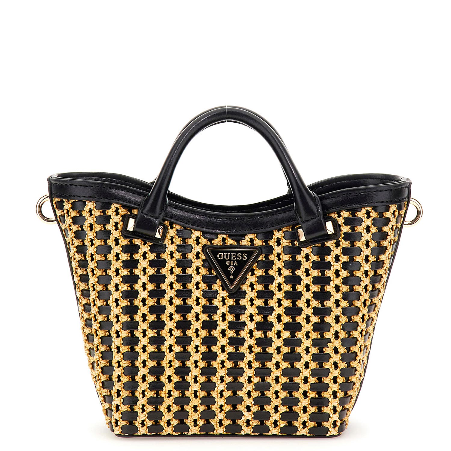 GUESS Handtasche Atalia natural/black