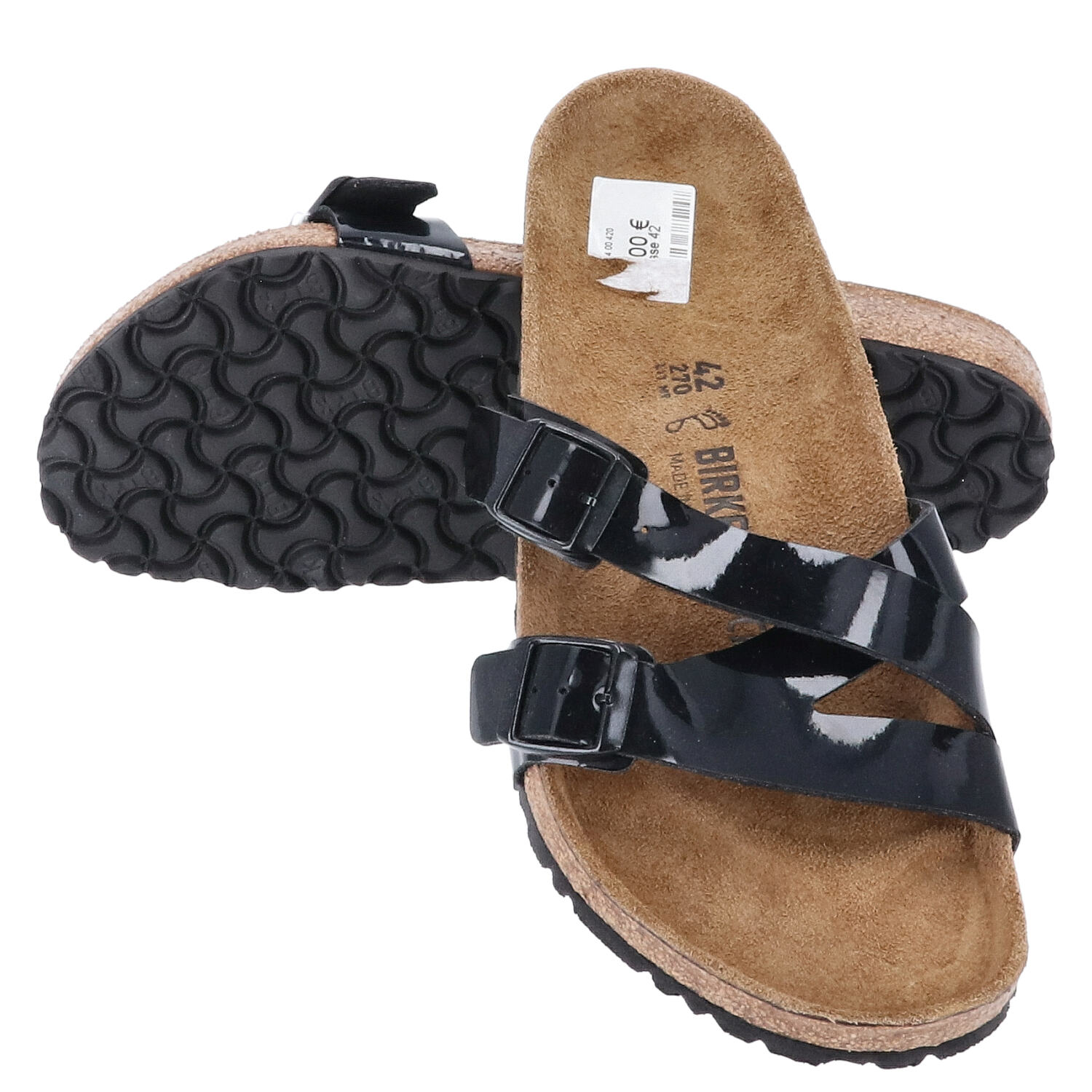 Birkenstock Sandalen Größe 42 Yao Balance Patent Black   Abbildung 1