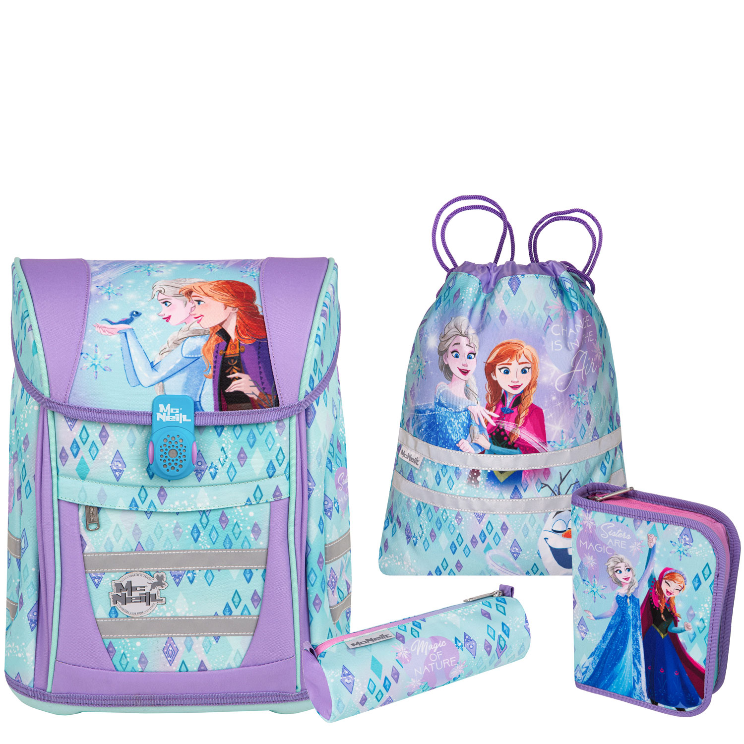 McNeill Schulranzen-Set TENERIS 4-teilig Disney Frozen 