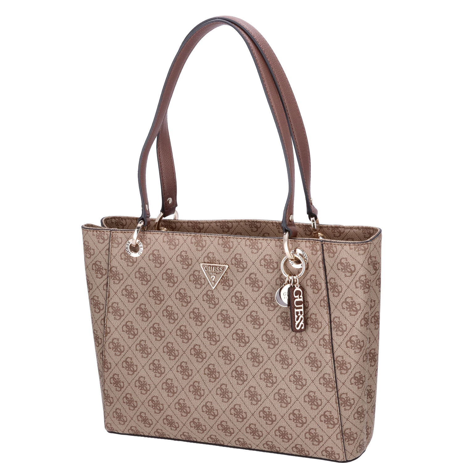 GUESS Damen Shopper Noelle Latte Logo-Brown