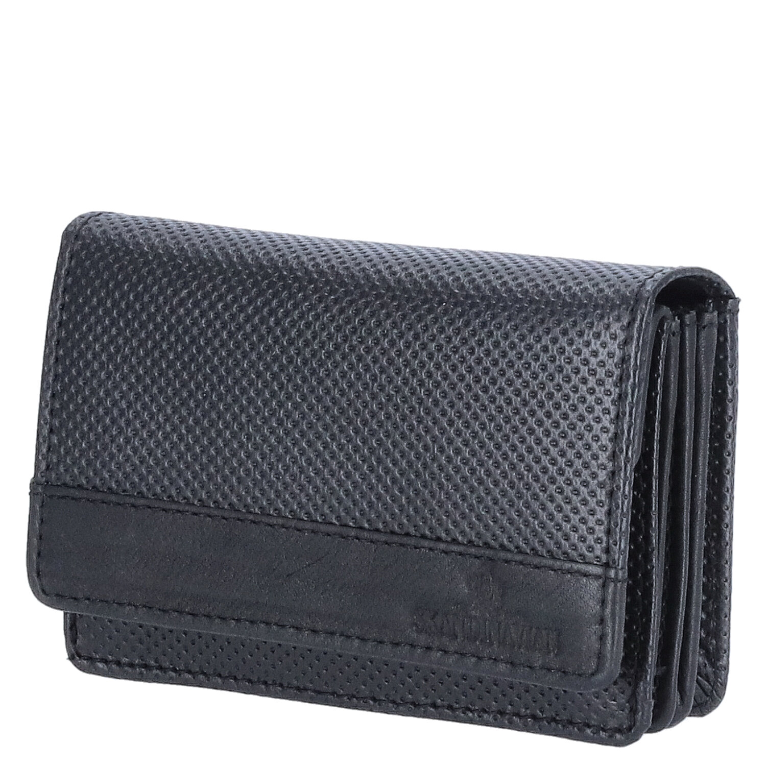 The Skandinavian Brand Damen Leder Geldbörse Quer  Black Abbildung 1