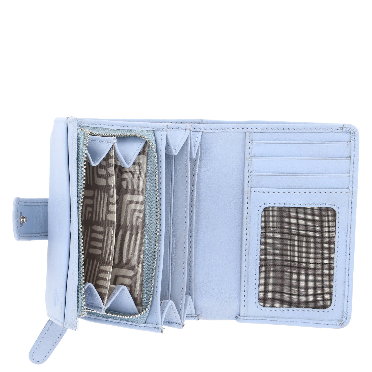 The Skandinavian Brand Damenbörse Leder - light blue Abbildung 3