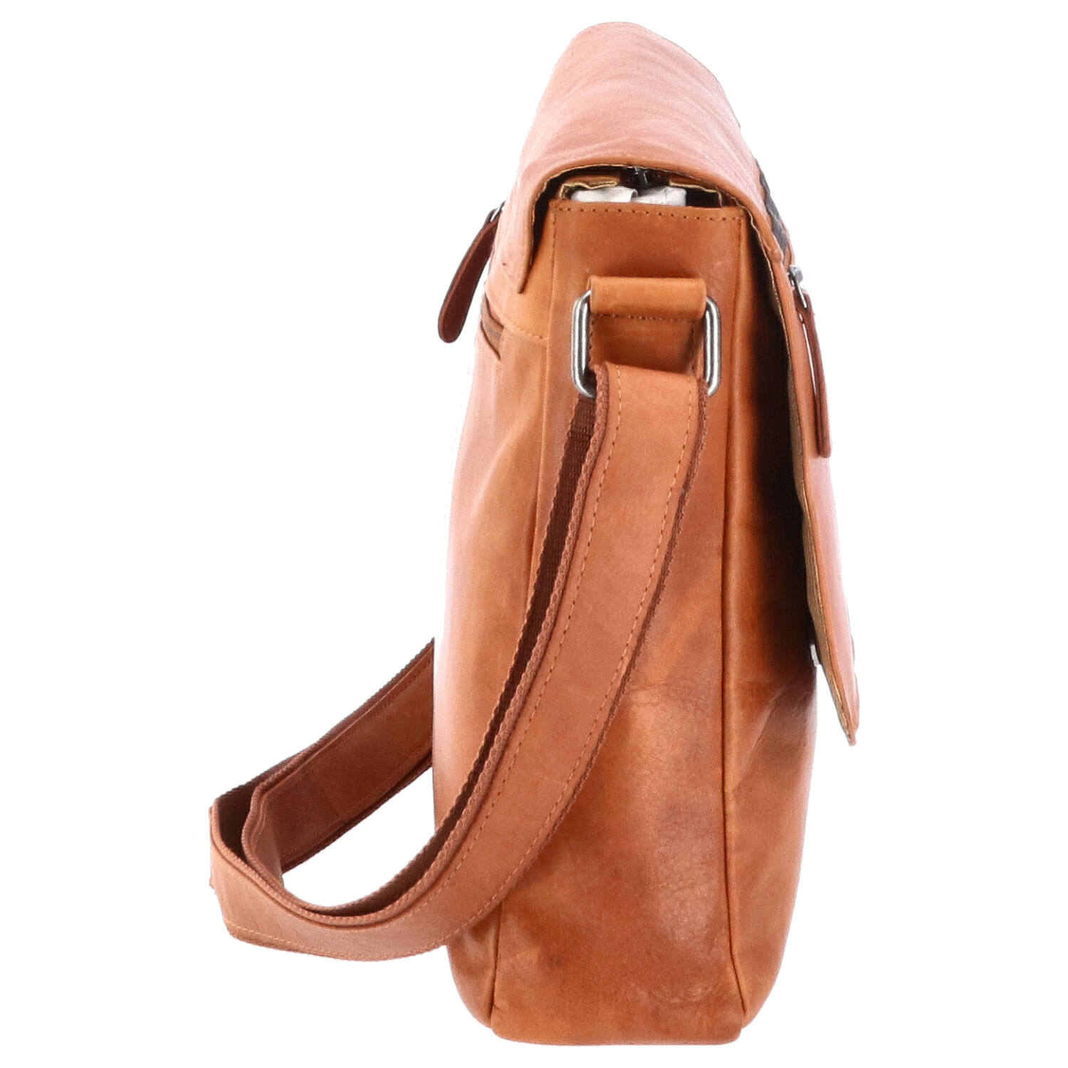 The Skandinavian Brand Leder Umhängetasche - Cognac Abbildung 3