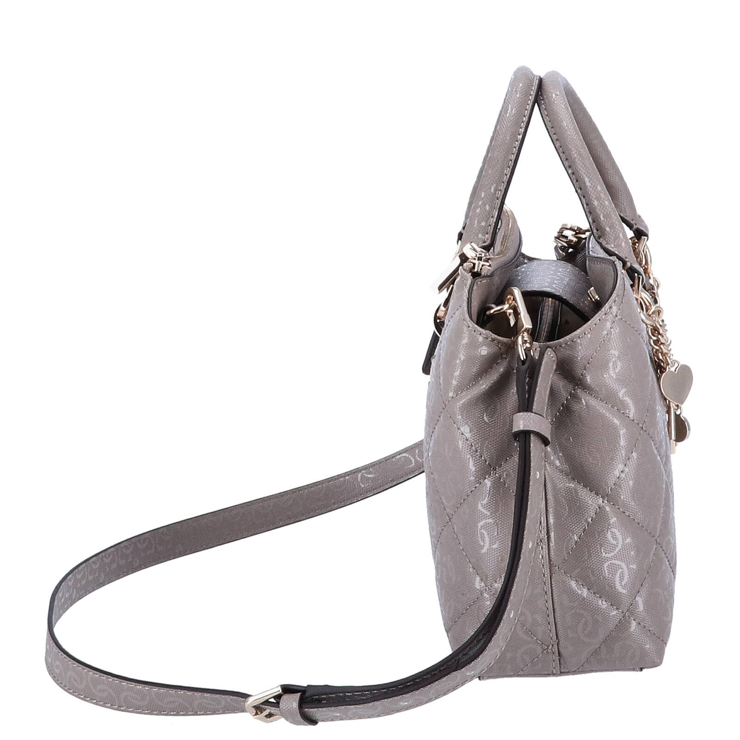 GUESS Handtasche Libby 2 comp Dark Taupe Abbildung 4