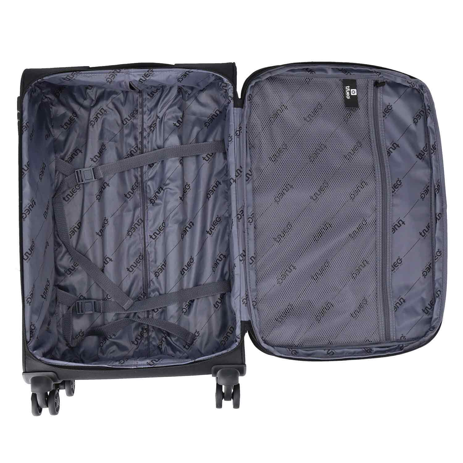 TheTrueC 4 Rollen Koffer 3er Set  S/M/L Kopenhagen schwarz Abbildung 7