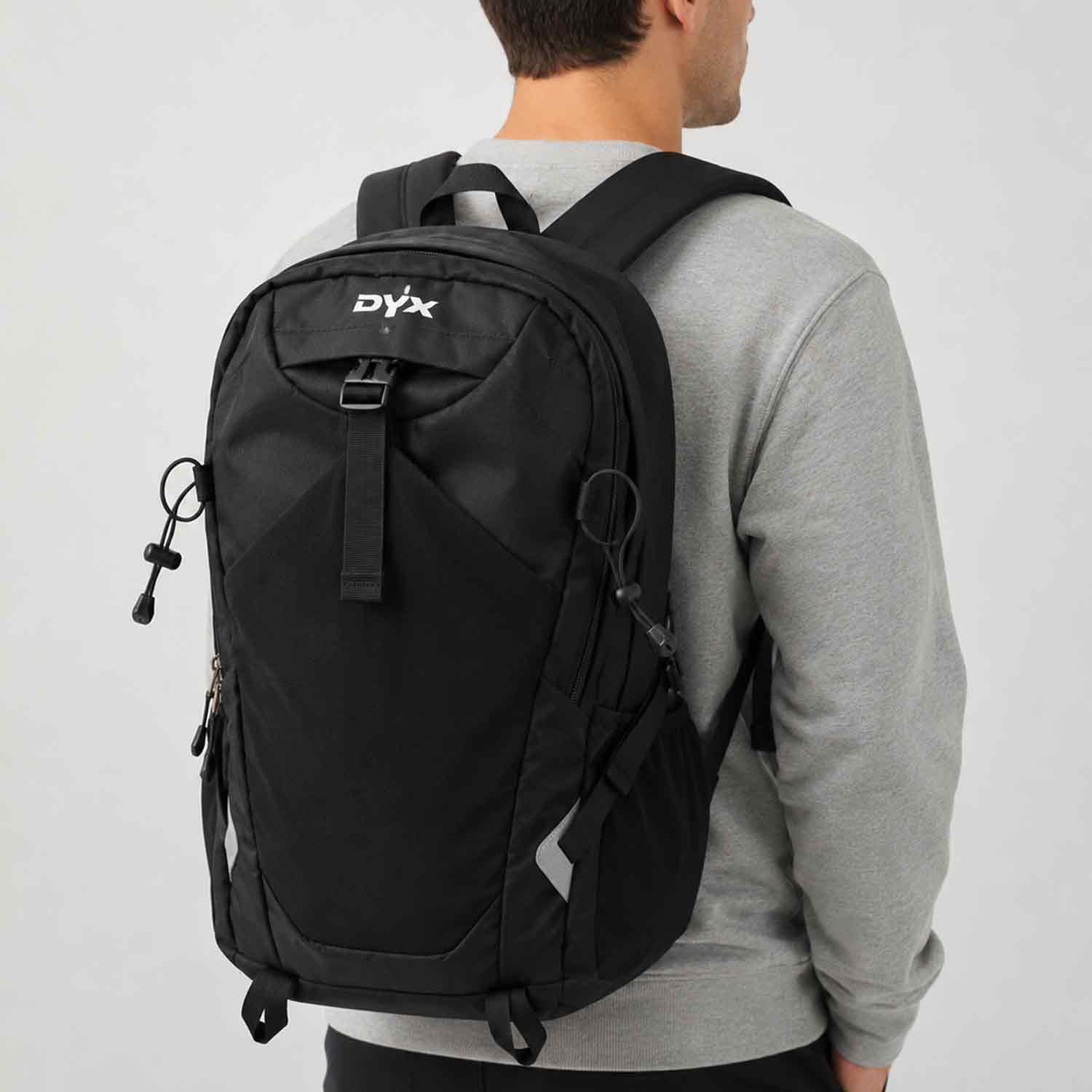 DYX Leichter Tagesrucksack für Freizeit & Reisen - schwarz Abbildung 2