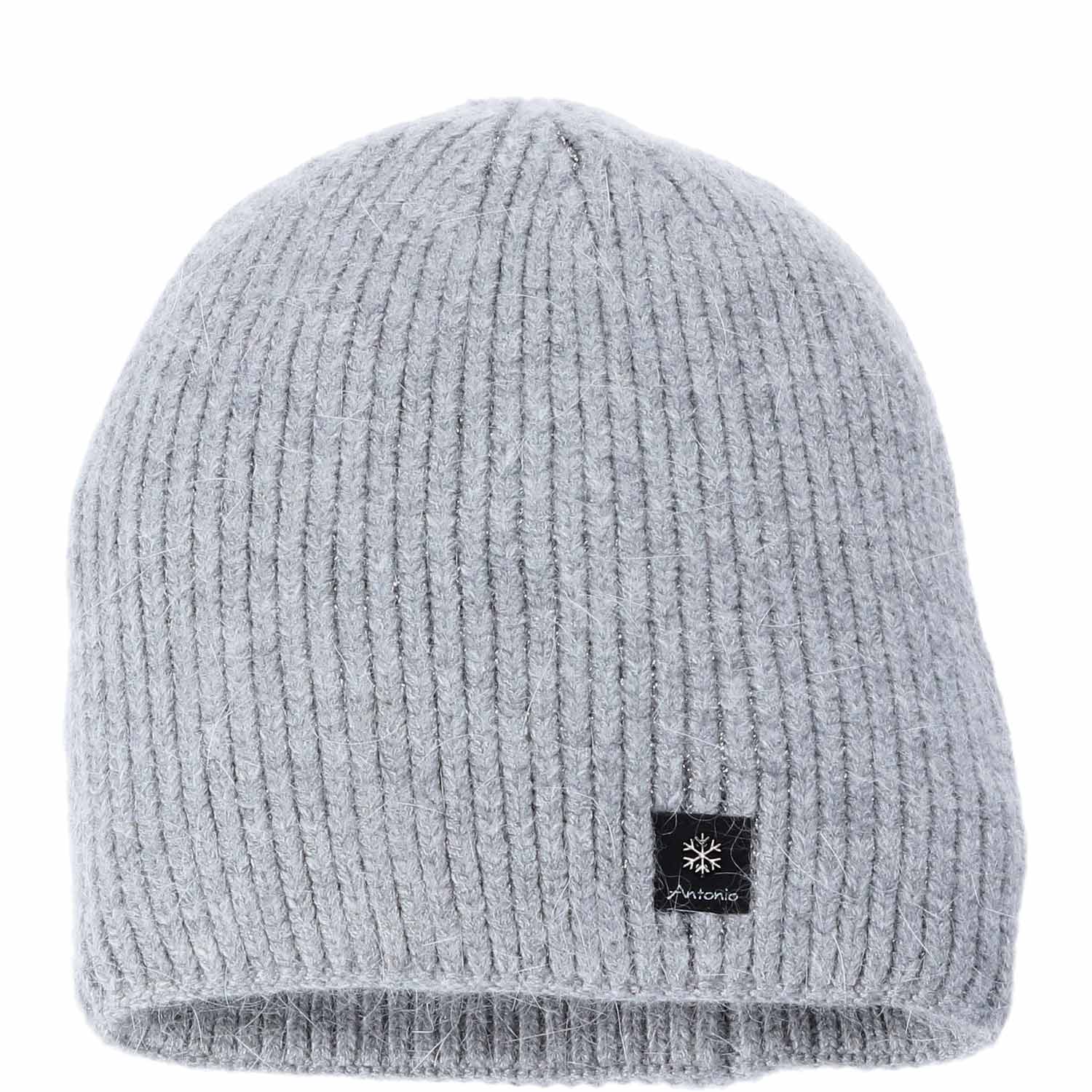 Antonio Winter Lady Hat Secret Glitter Beanie  grau
