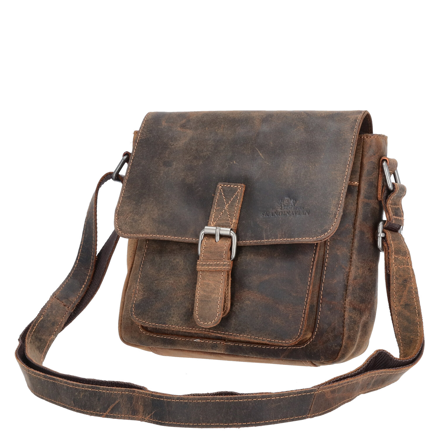 The Skandinavian Brand Leder Umhängetasche Hunter  tan