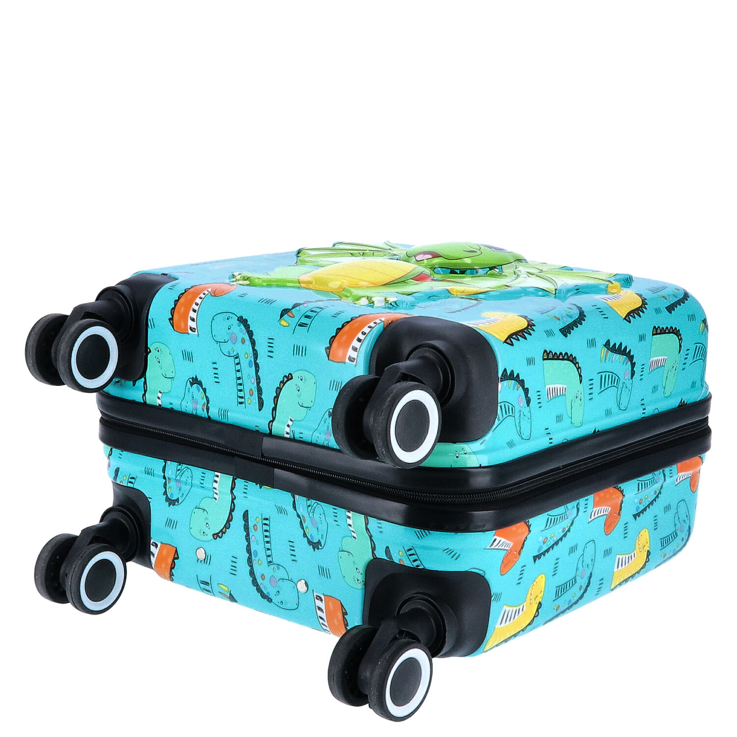 TheTrueC Kindertrolley 4 Rollen Dino  grün Abbildung 7