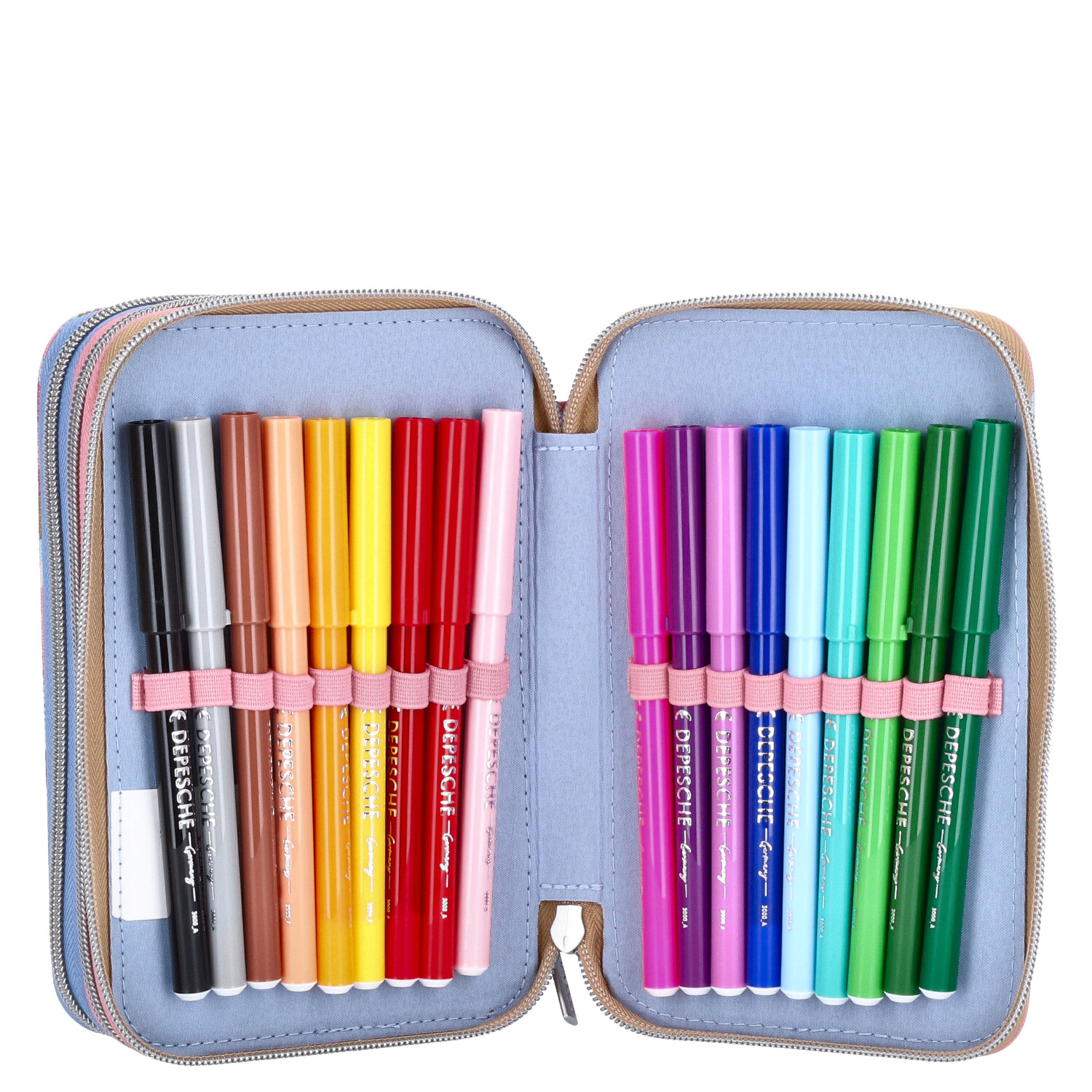 Depesche 3-Fach Federtasche TOPModel TEAM TEDDY 89-Pink Abbildung 7