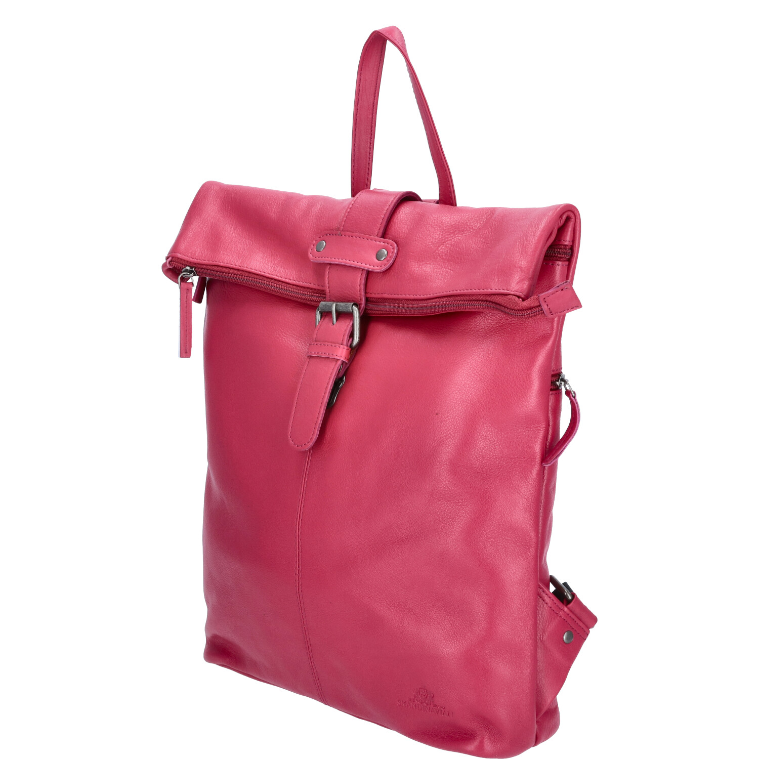 The Skandinavian Brand Damen Leder Rucksack  fuchsia Abbildung 4