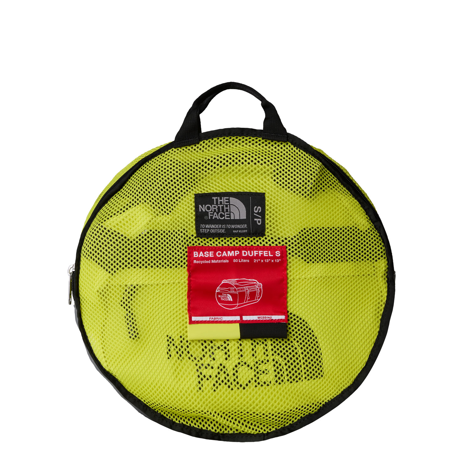 The North Face Reisetasche/Rucksack Base Camp Duffel S Safety Green-TNF Black Abbildung 6