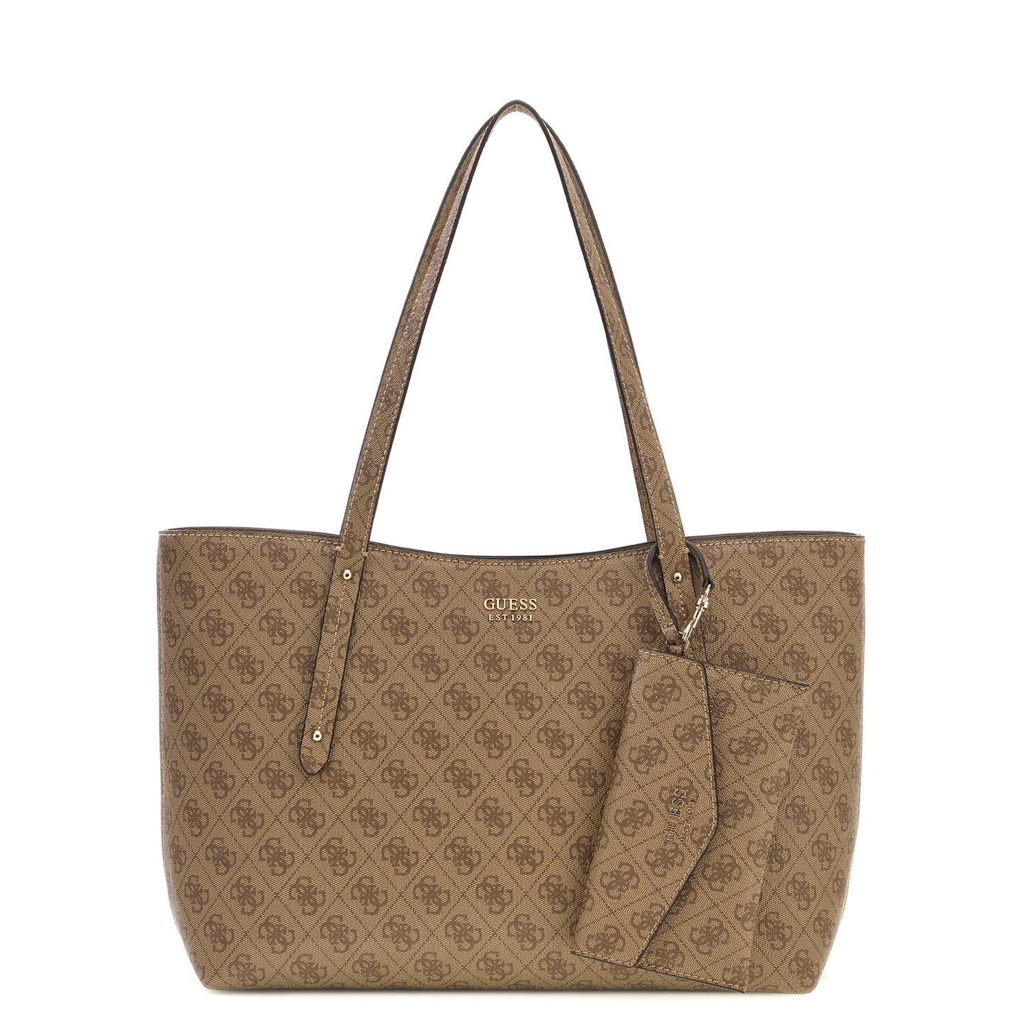GUESS Shopper Brenton TOP ZIP Latte Logo Abbildung 4