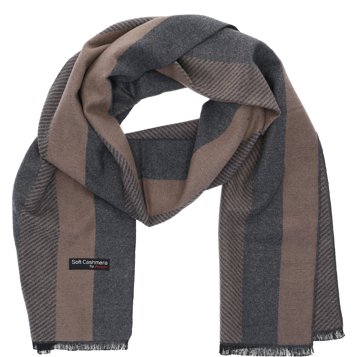 Antonio Herren Winterschal Elegant  braun
