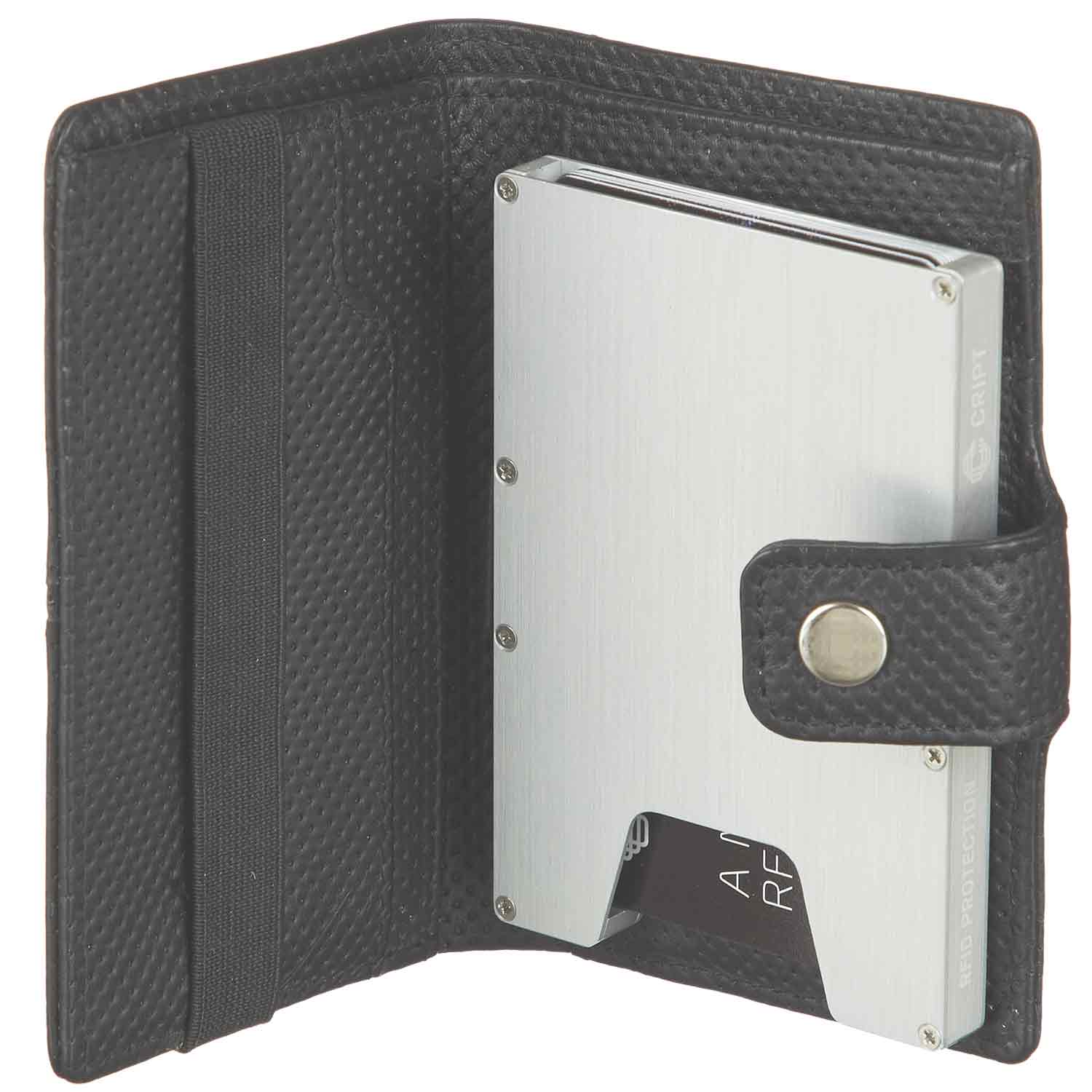 Cript RFID Kreditkartenetui  Perforation Black Abbildung 3