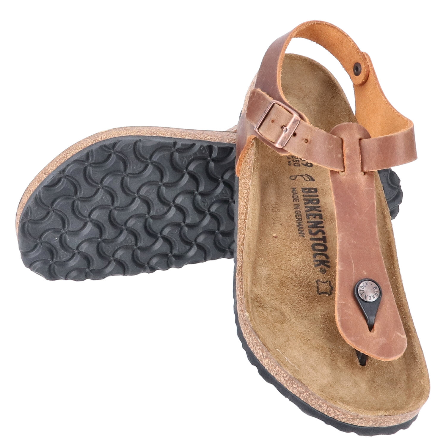 Birkenstock Sandalen Größe 39 Kairo BS Antique brown   Abbildung 1