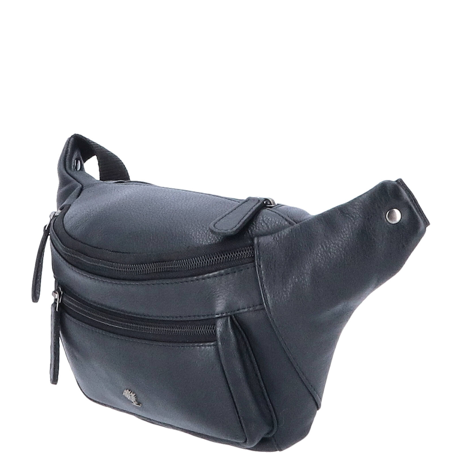 The Skandinavian Brand Leder Bauchtasche, Hüttasche, Body Bag - schwarz Abbildung 3