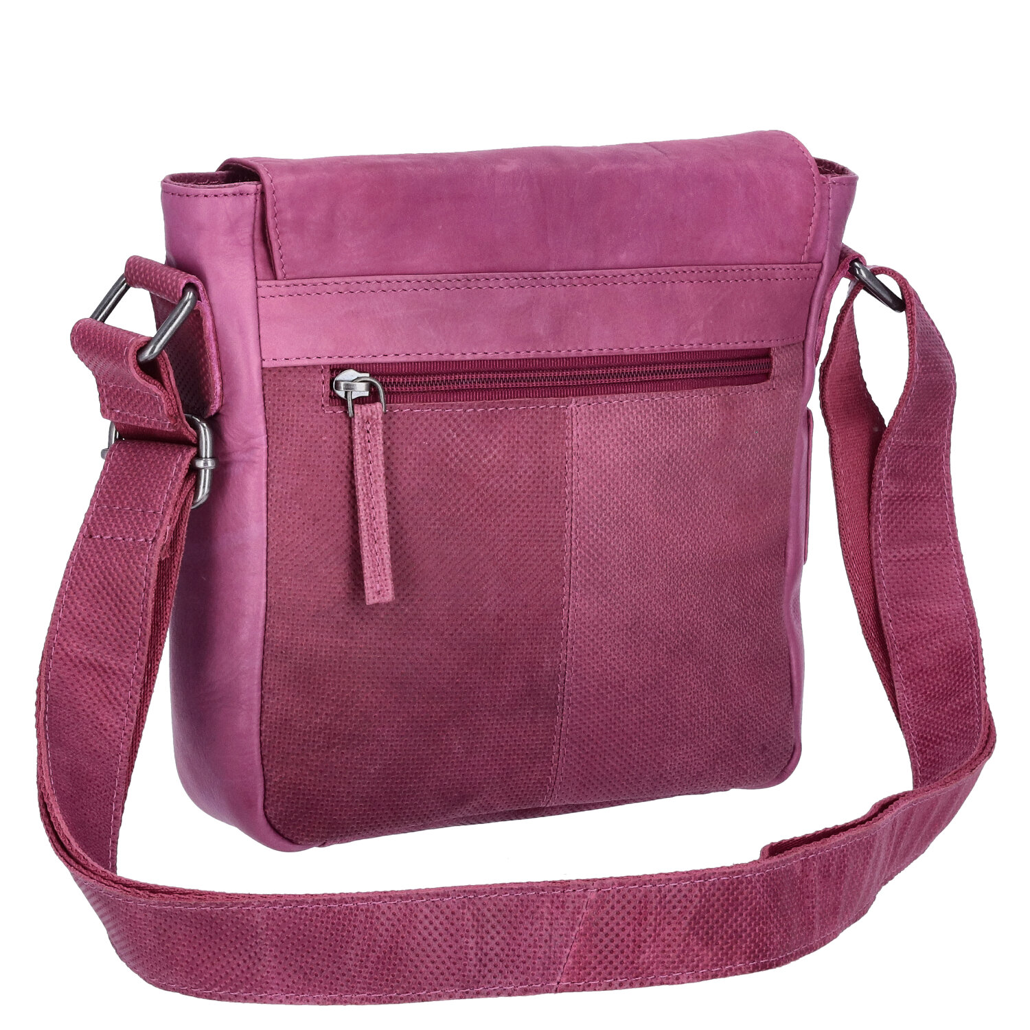 The Skandinavian Brand Damen Leder Schultertasche  Purple Abbildung 2