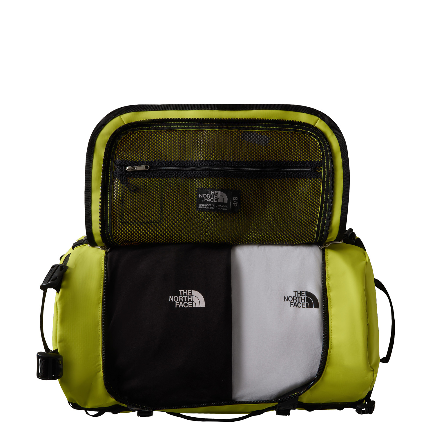 The North Face Reisetasche/Rucksack Base Camp Duffel S Safety Green-TNF Black Abbildung 3