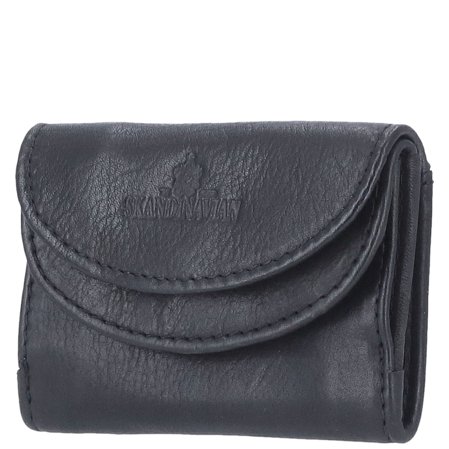 The Skandinavian Brand Leder Geldbörse Mini  schwarz Abbildung 1