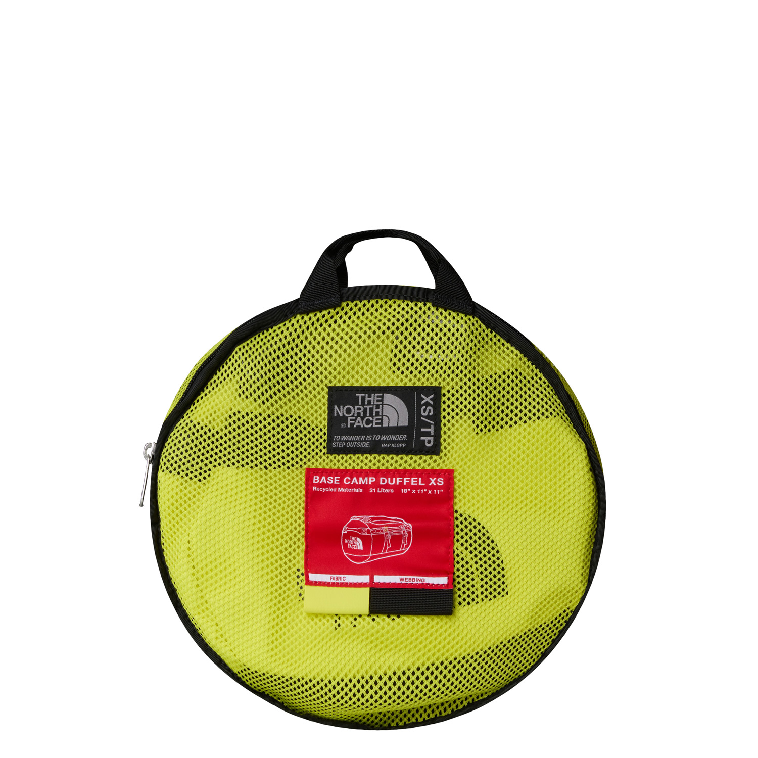 The North Face Reisetasche/Rucksack Base Camp Duffel XS Safety Green-TNF Black Abbildung 5