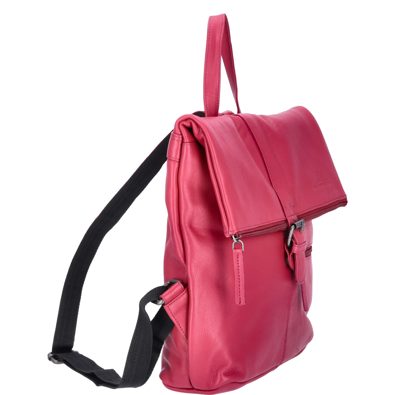 The Skandinavian Brand Damen Leder Rucksack  fuchsia Abbildung 3