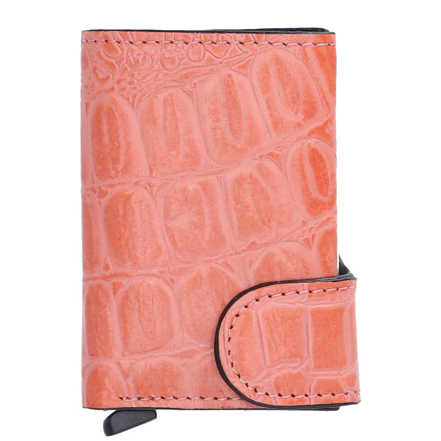 The Skandinavian Brand Damen Kreditkartenetui Croco  rose Abbildung 1