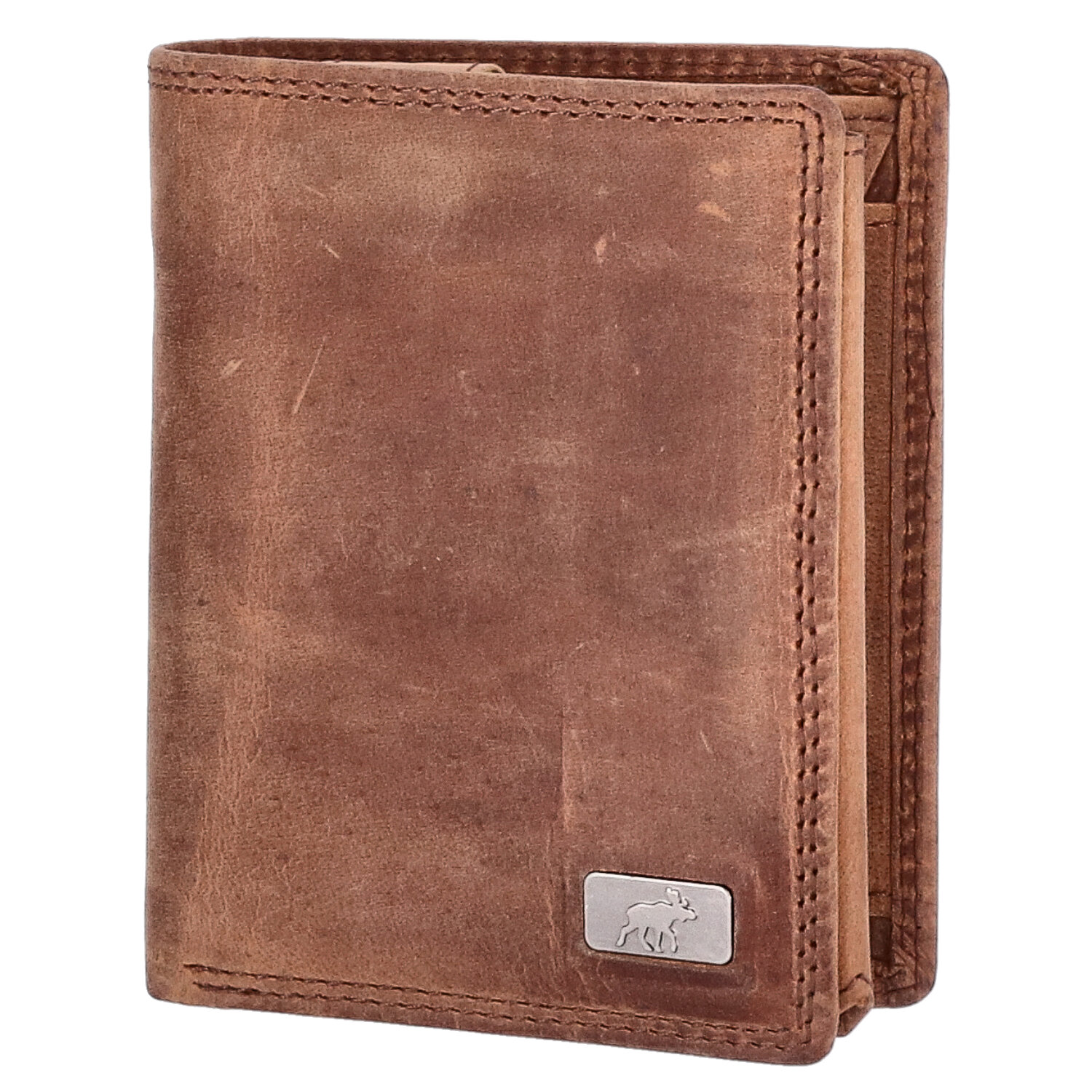 The Skandinavian Brand Herren Lederbörse hoch Hunter  tan