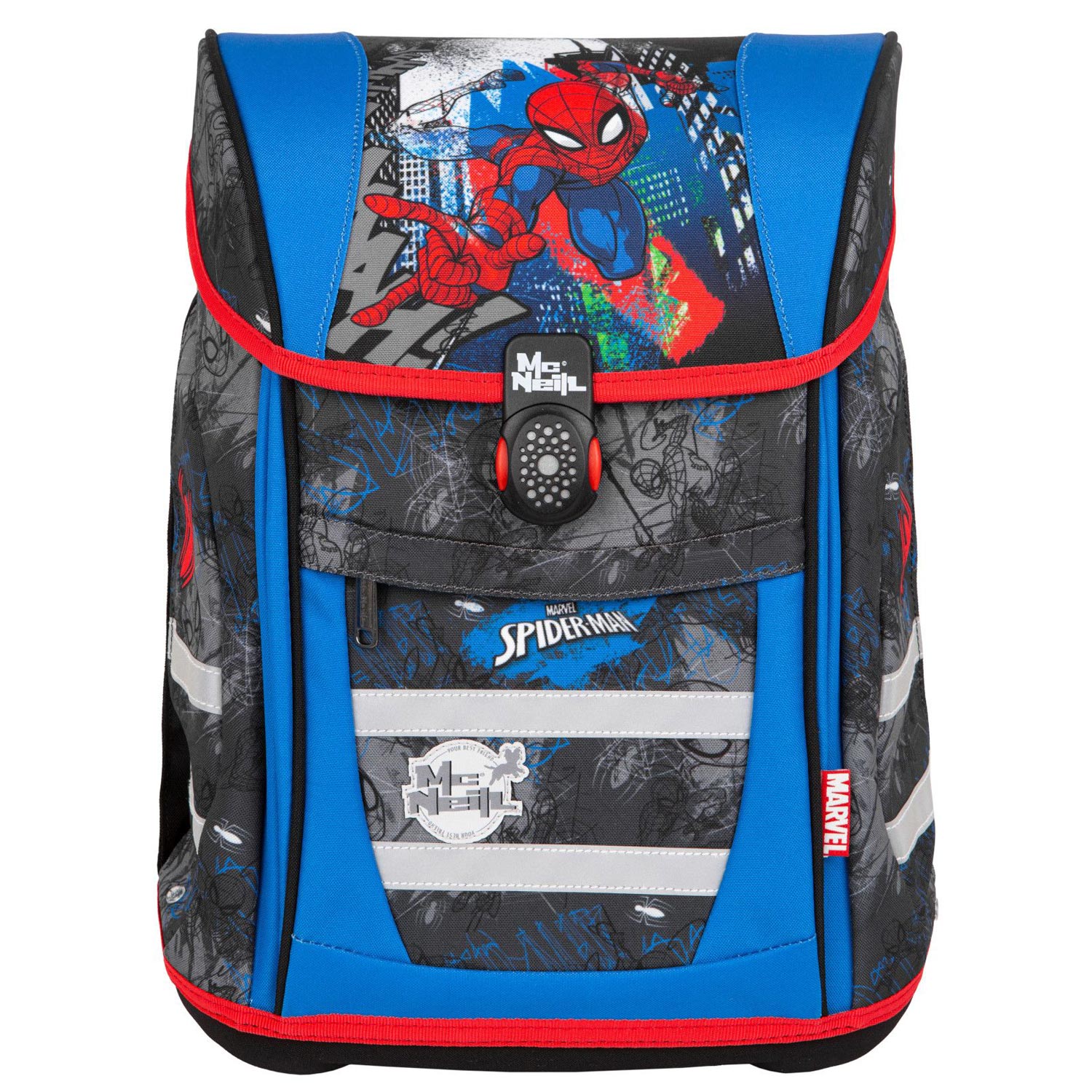 McNeill Schulranzen-Set TENERIS 4-teilig Marvel Spider Man 