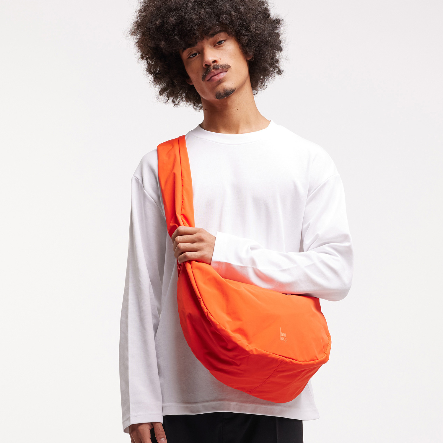 Got Bag Umhängetasche Ruffle Moon Bag hot coral mono Abbildung 7