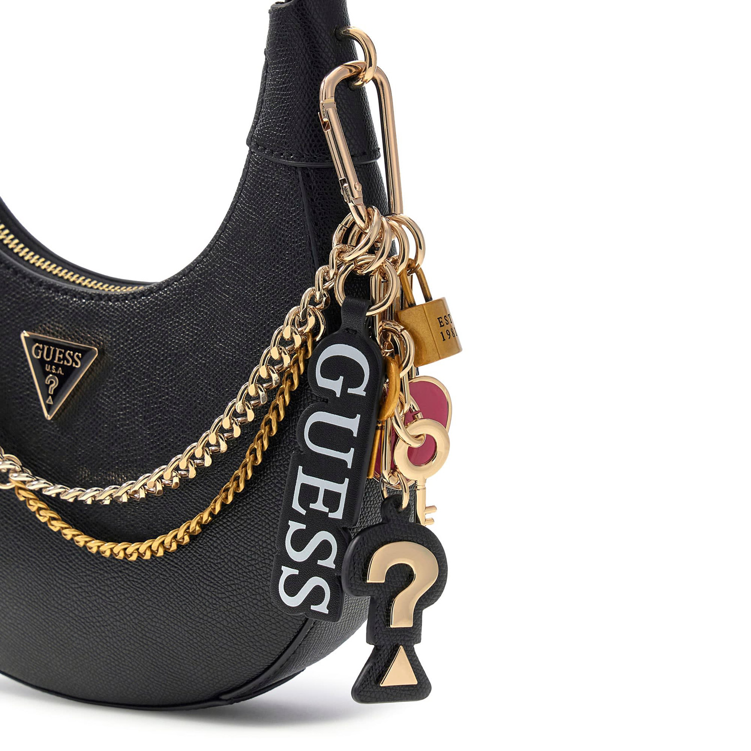 GUESS Umhängetasche Davina Black Abbildung 4