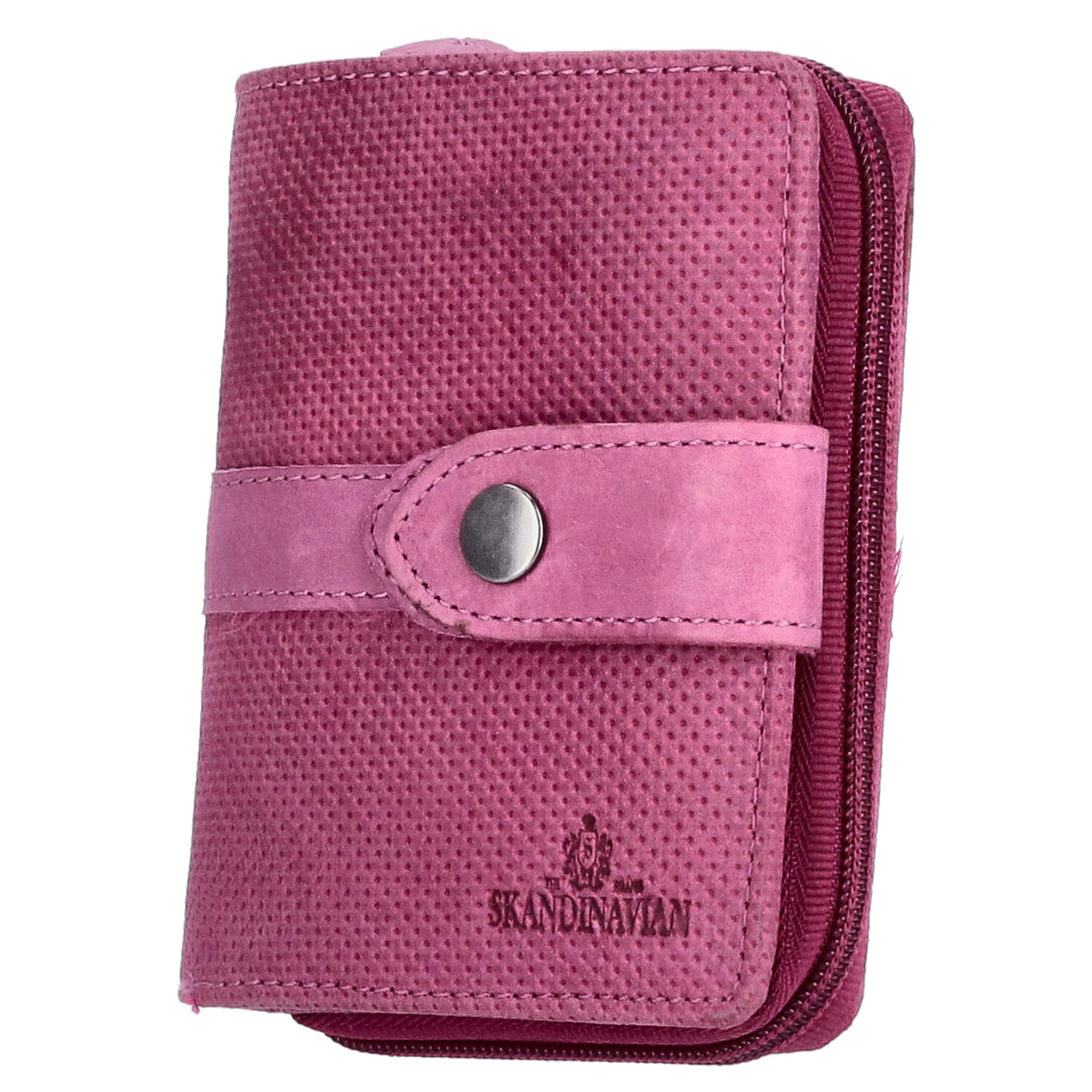 The Skandinavian Brand Damen Leder Geldbörse mittel  Purple