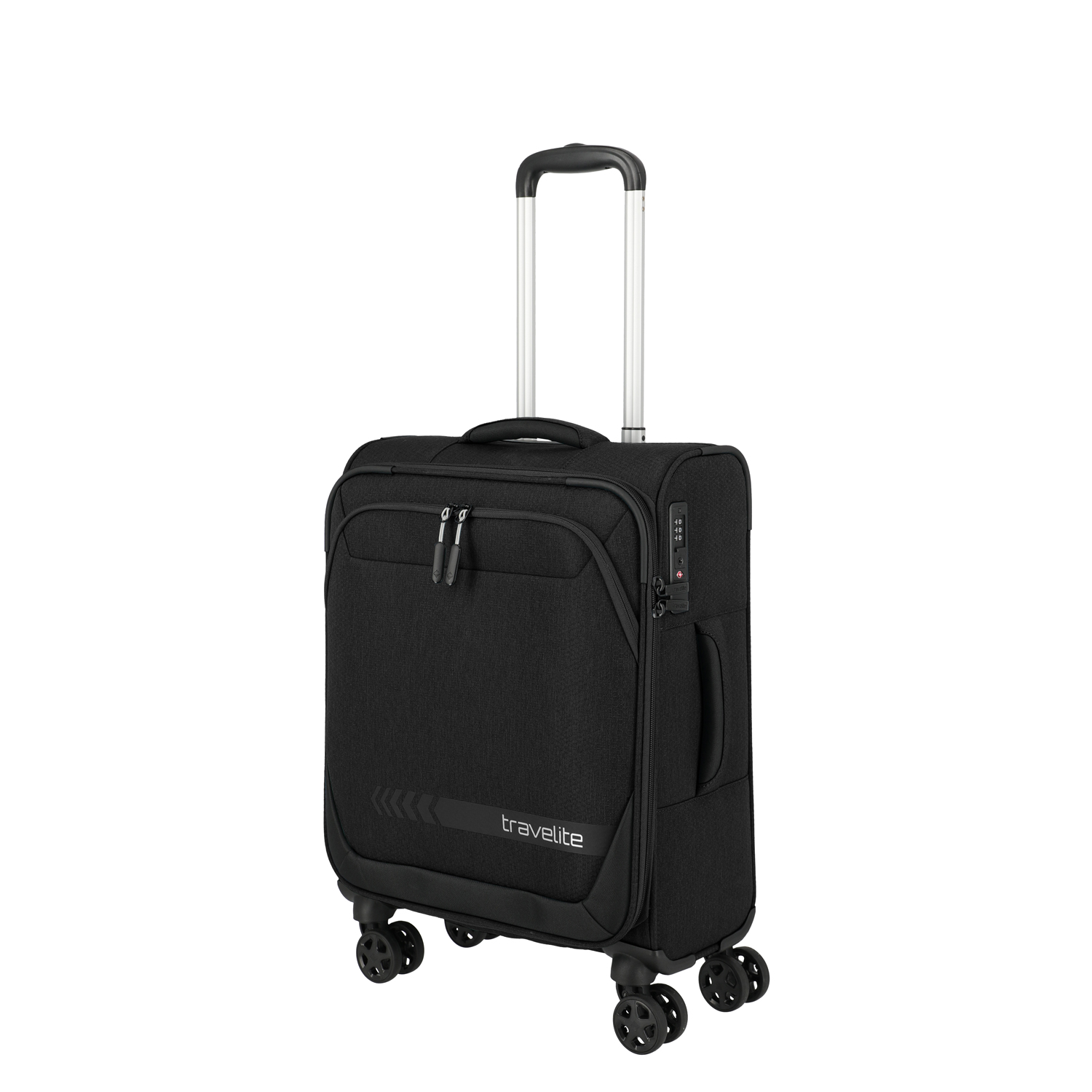 Travelite 4-Rad Trolley S Kick Off Black Abbildung 1