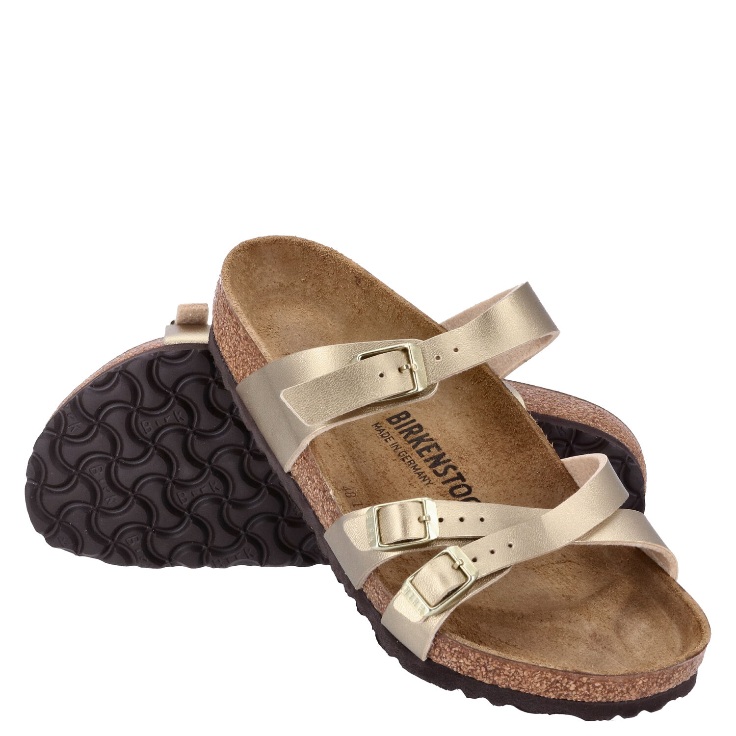 Birkenstock Sandalenn Größe 39 Franca gold  