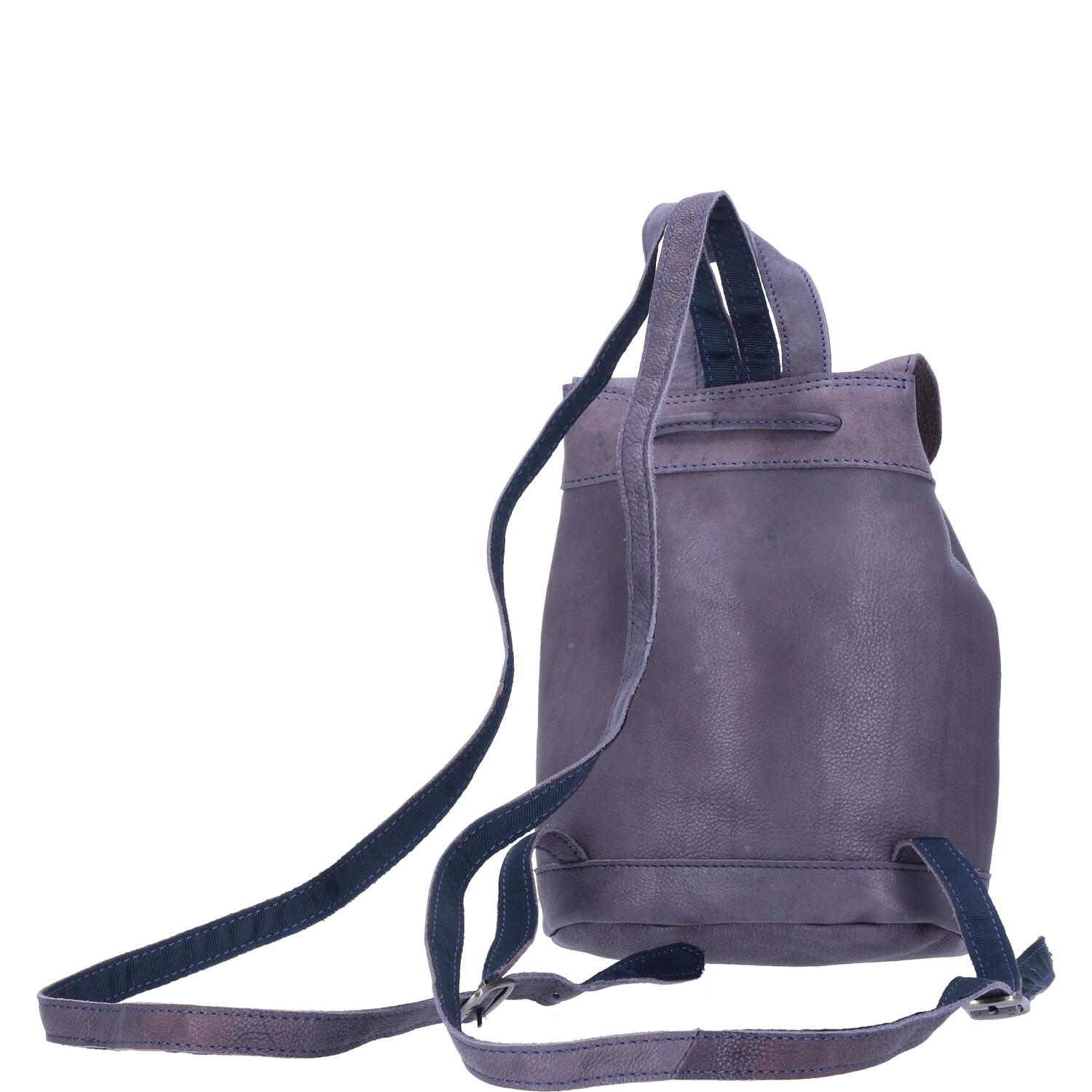 The Skandinavian Brand Mini Leder Rucksack - blau Abbildung 3