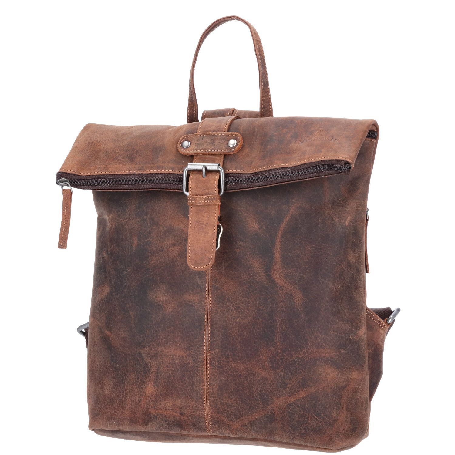 The Skandinavian Brand Leder Rucksack Hunter - Cognac Abbildung 8