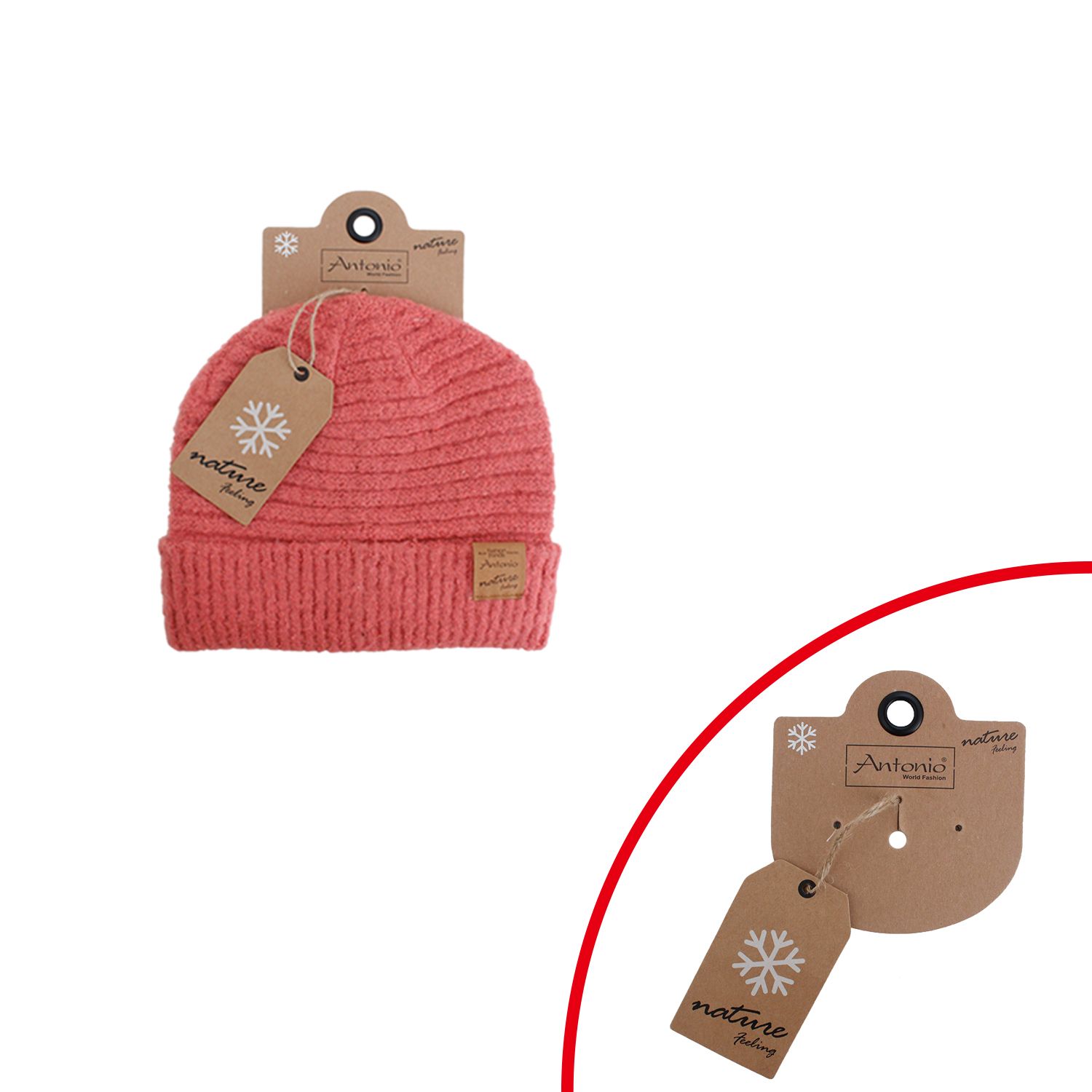 Antonio Winter Lady Hat Bouclé Lava Red   Abbildung 1