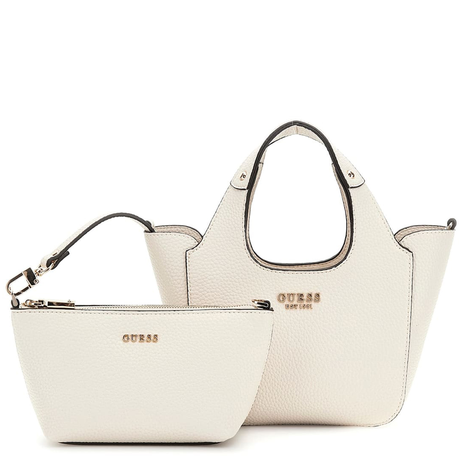 GUESS Damen Handtasche Helina Bone