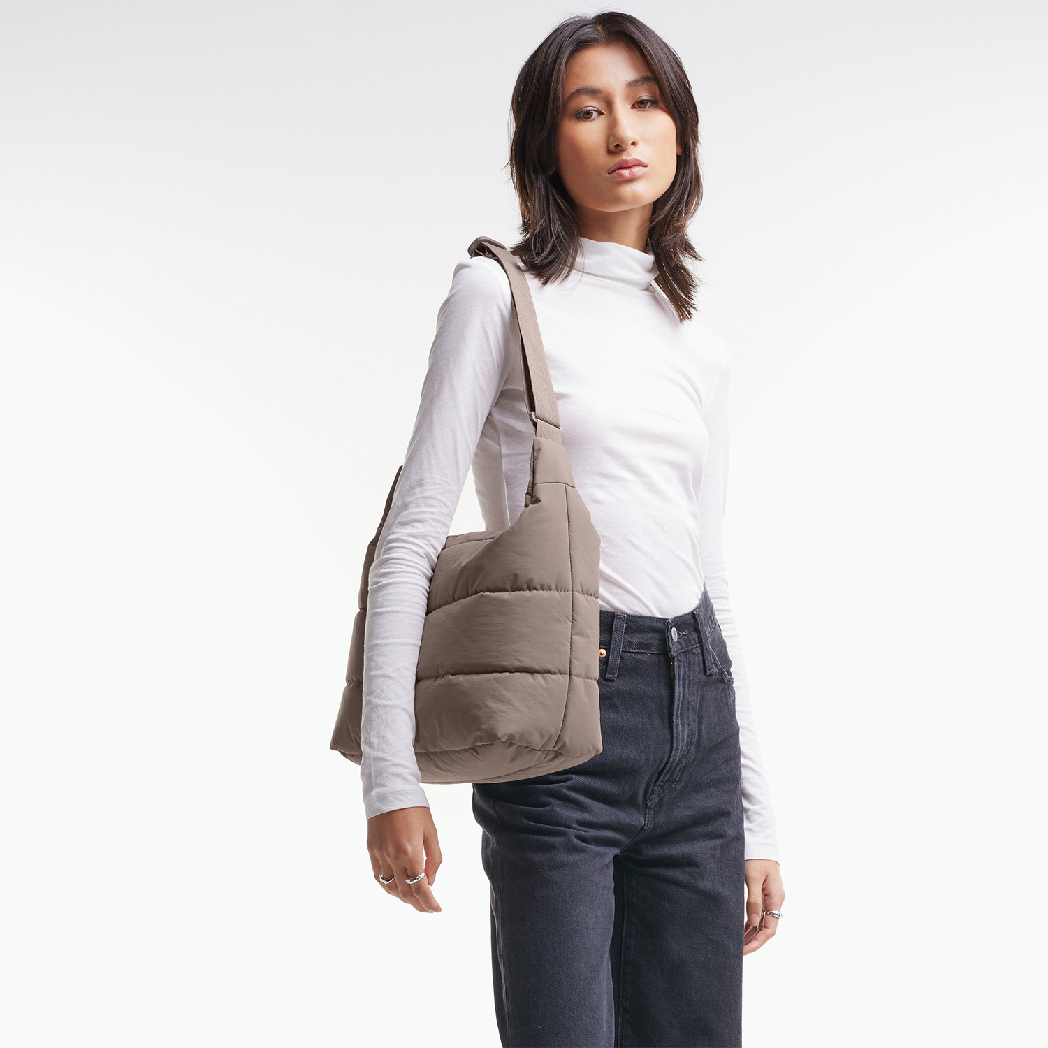 Got Bag Tasche Puffer Square Bag Large monochrome oyster Abbildung 5