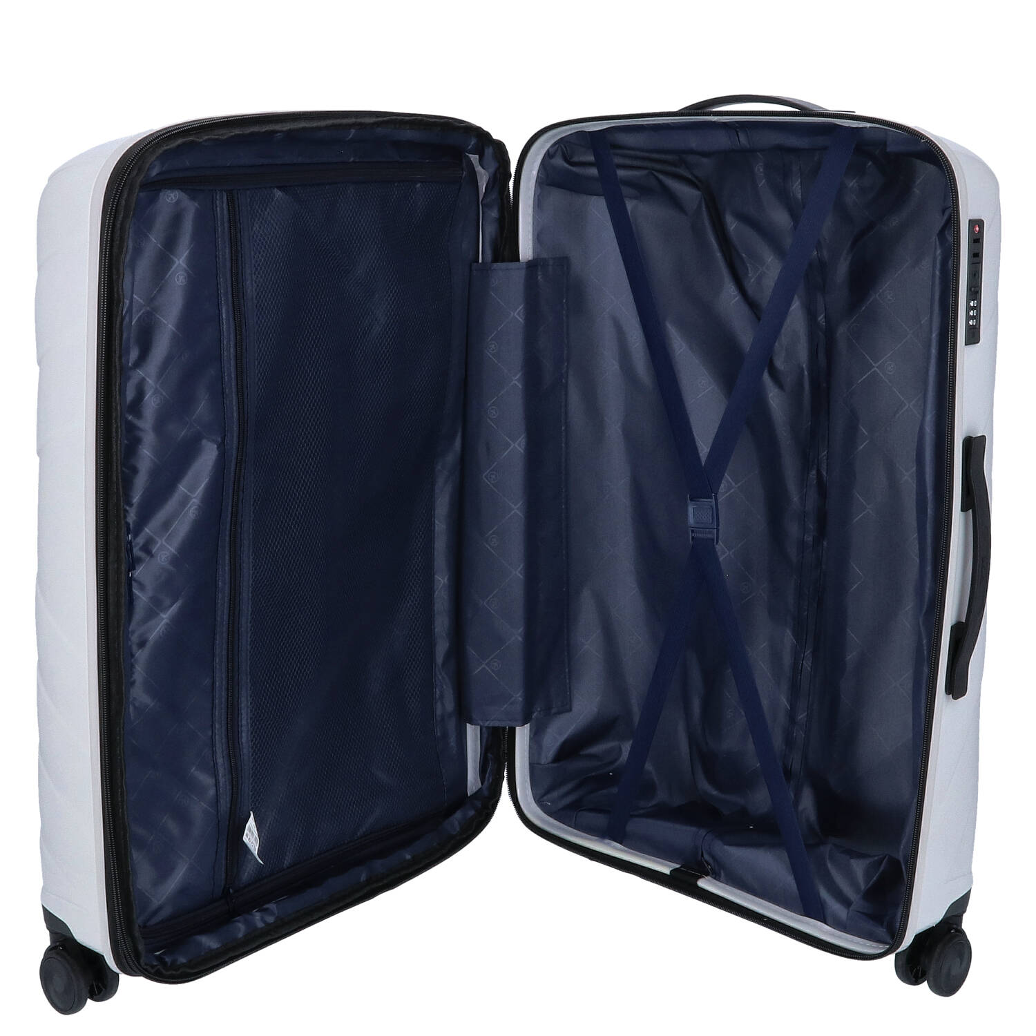 DYX 4 Rollen Koffer L 76 cm Dubai weiß Abbildung 6