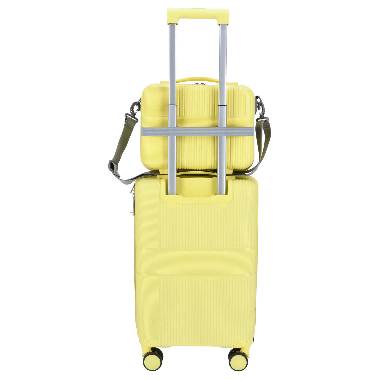 DYX 4 Rollen Trolley 4er Set S/M/L/Beauty Case Rom gelb Abbildung 6